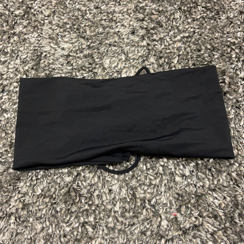 SCK The Label Black Bandeau Reversible Bikini Top